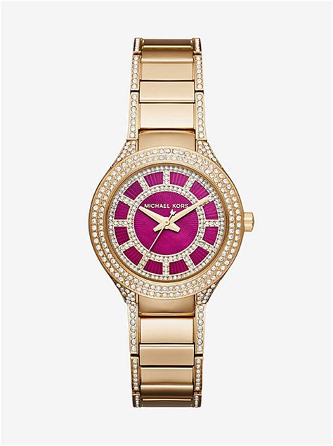 michael kors mini kerry gold tone watch|Mini Laney Gold.